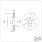 R1 Concepts Disc Brake Rotor ERE-39013
