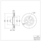 R1 Concepts Disc Brake Rotor ERE-39023