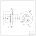 R1 Concepts Disc Brake Rotor ERE-40043