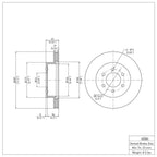 R1 Concepts Disc Brake Rotor ERE-40084