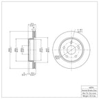 R1 Concepts Disc Brake Rotor ERE-40094