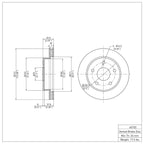 R1 Concepts Disc Brake Rotor ERE-40105