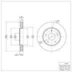 R1 Concepts Disc Brake Rotor ERE-40107