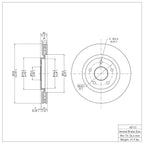R1 Concepts Disc Brake Rotor ERE-40112