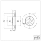 R1 Concepts Disc Brake Rotor ERE-42020