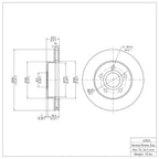 R1 Concepts Disc Brake Rotor ERE-42024