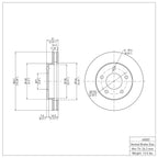 R1 Concepts Disc Brake Rotor ERE-45003