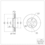 R1 Concepts Disc Brake Rotor ERE-45016