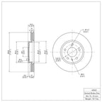 R1 Concepts Disc Brake Rotor ERE-45045