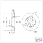 R1 Concepts Disc Brake Rotor ERE-46013