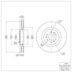 R1 Concepts Disc Brake Rotor ERE-46015