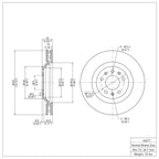 R1 Concepts Disc Brake Rotor ERE-46017