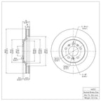 R1 Concepts Disc Brake Rotor ERE-46022