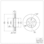 R1 Concepts Disc Brake Rotor ERE-46025