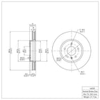 R1 Concepts Disc Brake Rotor ERE-46028