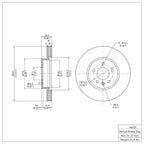 R1 Concepts Disc Brake Rotor ERE-46035