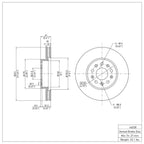 R1 Concepts Disc Brake Rotor ERE-46038