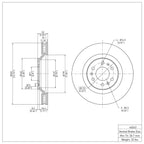 R1 Concepts Disc Brake Rotor ERE-46043