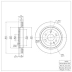R1 Concepts Disc Brake Rotor ERE-46045