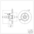 R1 Concepts Disc Brake Rotor ERE-47004