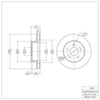 R1 Concepts Disc Brake Rotor ERE-47011