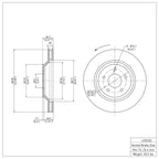 R1 Disc Brake Rotor ERE-47023D