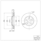R1 Concepts Disc Brake Rotor ERE-47032