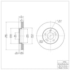 R1 Concepts Disc Brake Rotor ERE-47036