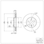 R1 Concepts Disc Brake Rotor ERE-47043