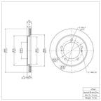 R1 Concepts Disc Brake Rotor ERE-47060