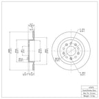 R1 Concepts Disc Brake Rotor ERE-47075