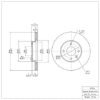 R1 Disc Brake Rotor ERE-47076