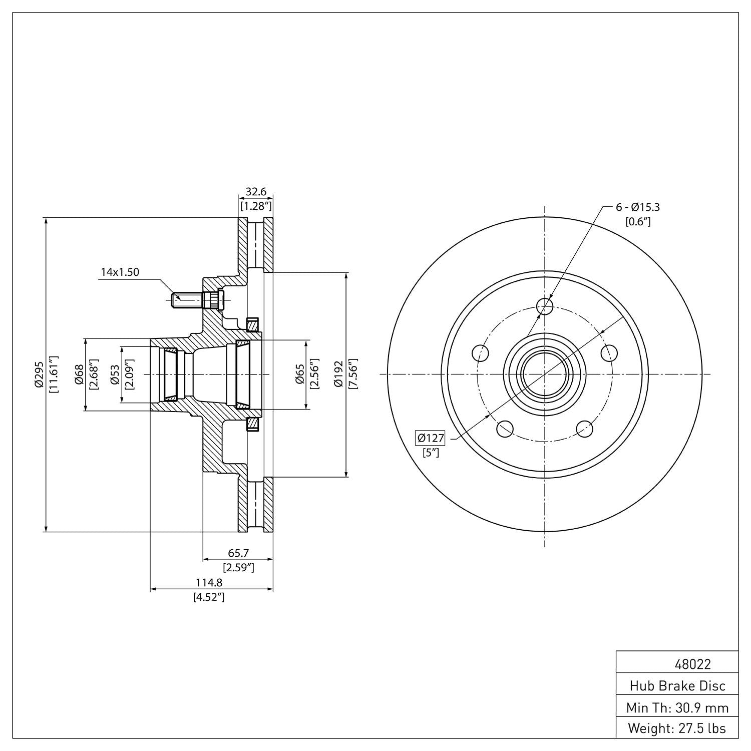 R1 Concepts Disc Brake Rotor ERE-48022