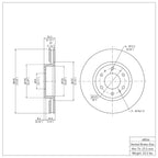 R1 Concepts Disc Brake Rotor ERE-48046