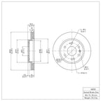 R1 Concepts Disc Brake Rotor ERE-48050