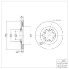 R1 Concepts Disc Brake Rotor ERE-48057