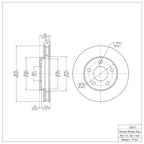 R1 Concepts Disc Brake Rotor ERE-52011