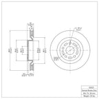 R1 Concepts Disc Brake Rotor ERE-52023