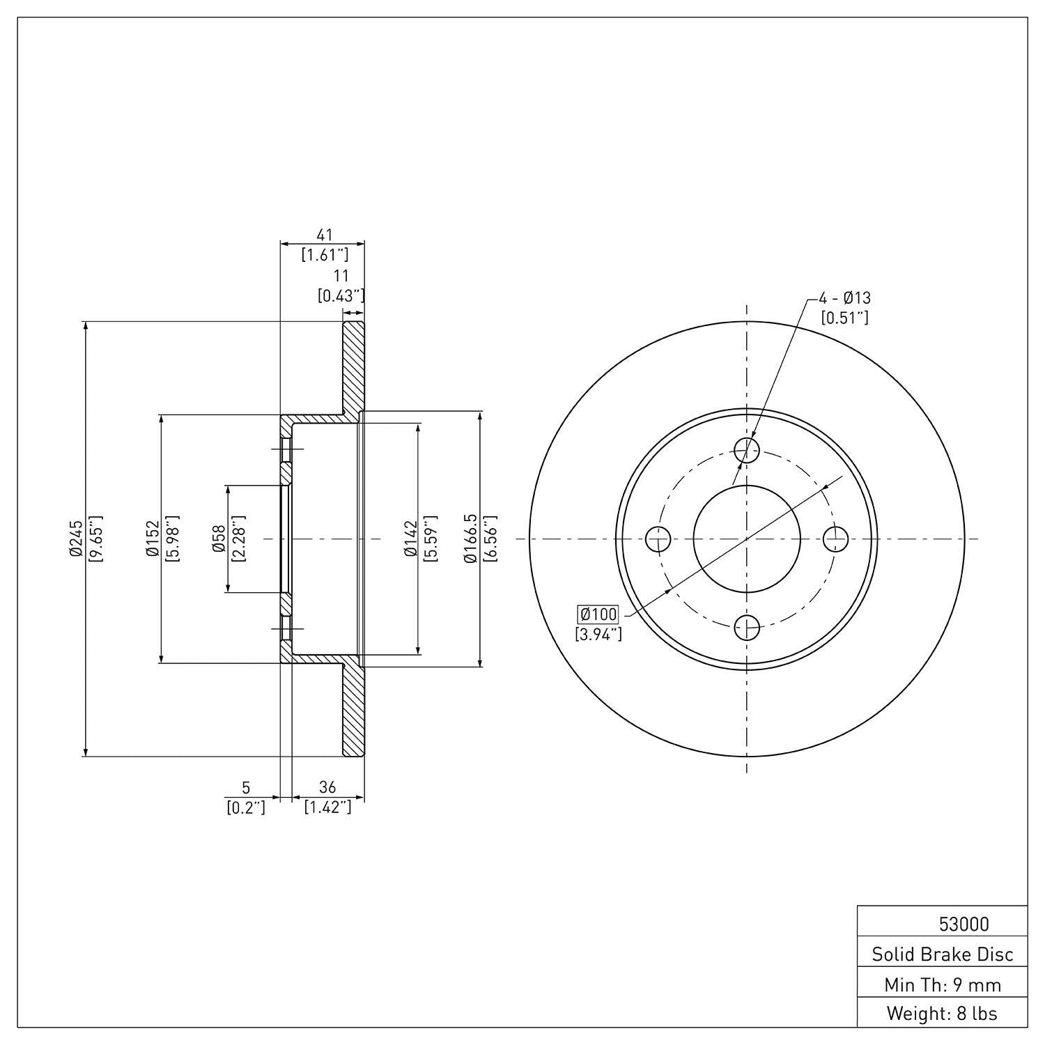 R1 Concepts Disc Brake Rotor ERE-53000