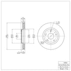 R1 Concepts Disc Brake Rotor ERE-53003