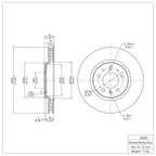 R1 Concepts Disc Brake Rotor ERE-53005