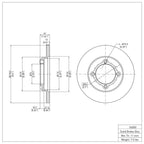 R1 Concepts Disc Brake Rotor ERE-54000
