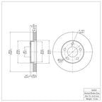 R1 Concepts Disc Brake Rotor ERE-54033