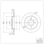 R1 Concepts Disc Brake Rotor ERE-54049