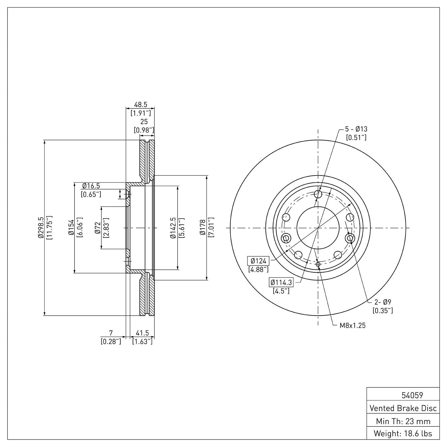 R1 Concepts Disc Brake Rotor ERE-54059