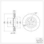R1 Concepts Disc Brake Rotor ERE-54060
