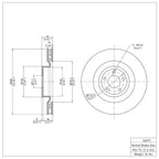 R1 Disc Brake Rotor ERE-54079
