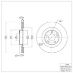 R1 Concepts Disc Brake Rotor ERE-54089