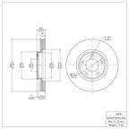 R1 Concepts Disc Brake Rotor ERE-54091