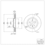 R1 Concepts Disc Brake Rotor ERE-54094